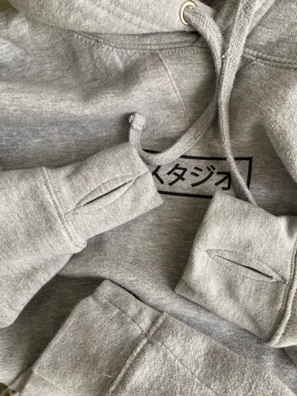 MKI MIYUKI ZOKU Sweatshirt Men’s Medium Grey Logo Hoodie Streetwear - Picture 8 of 8